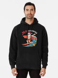 Surfing Santa Christmas Mele Kalikimaka Pullover Hoodie
