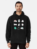 Fat Christmas cats Pullover Hoodie