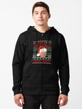 Trump Make Christmas Great Again Ugly Christmas Zipped Hoodie