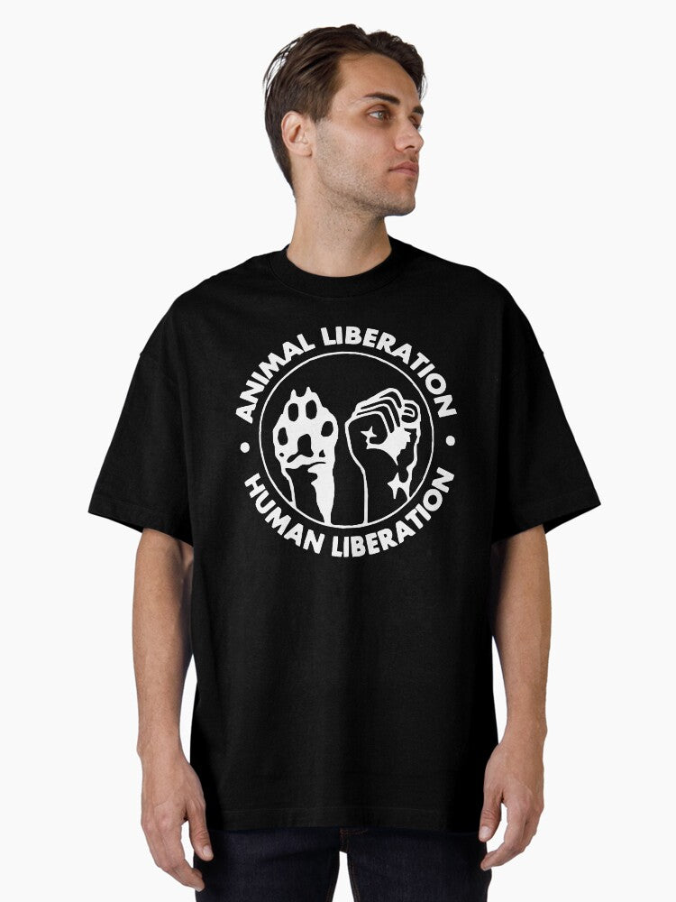 Human Animal Liberation Oversized T Shirt T Shirt Limited Vibe