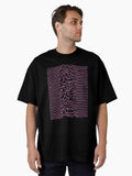 Unknown Pleasures pink Oversized T-Shirt | Graphic T-Shirt for Unisex