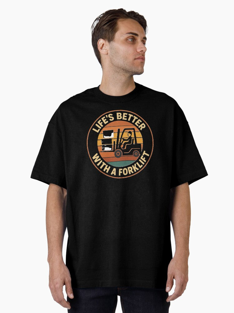Life’s Better with a Forklift – Retro Workwear