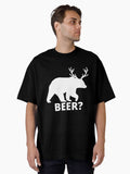 Beer? Hunting Shirt Father's Day Oversized T-Shirt