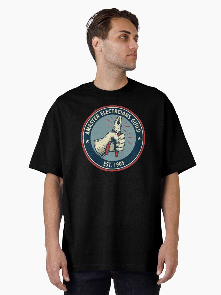 American Electrician T-Shirt Master Electricians Guild Badge