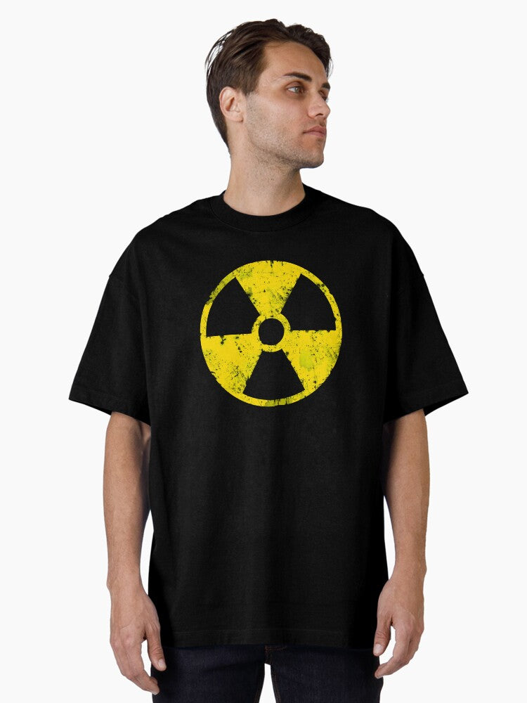 Nuclear radiation symbol Oversized T-Shirt | Premium Unisex T-Shirt, Trending Graphic Tee