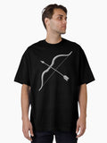 Archery Bow Target Archer Arrow Oversized T-Shirt