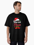 Santa Paw Paw Claus Matching Family Oversized T-Shirt | Premium Unisex T-Shirt, Trending Graphic Tee