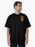 Hunter Kanji Badge 猟師 Orange Camo Oversized T-Shirt