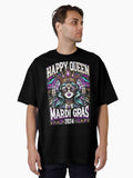 Happy Mardi Gras Queen Oversized T Shirt T Shirt Gift Ready