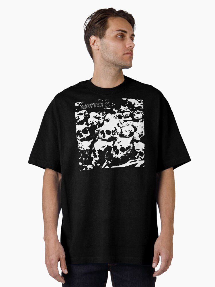 Monster X Human Greed split Oversized T-Shirt | Premium Unisex T-Shirt, Trending Graphic Tee