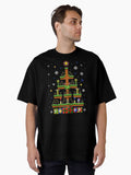 Games Christmas Design Sonic Oversized T-Shirt | Graphic T-Shirt for Unisex