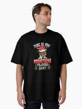 This Is My Pug Dog Christmas Pajamas Oversized T-Shirt | Premium Unisex T-Shirt, Trending Graphic Tee