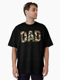 Camo Duck Hunting Dad Old Camo Dad Father's Day Gift Oversized T-Shirt