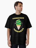 Condensed Happiness 3 Design Oversized T-Shirt