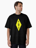 Ham Radio Logo Design Yellow Black Oversized