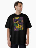 Floral Happy Mardi Gras Oversized T Shirt T Shirt Premium Print
