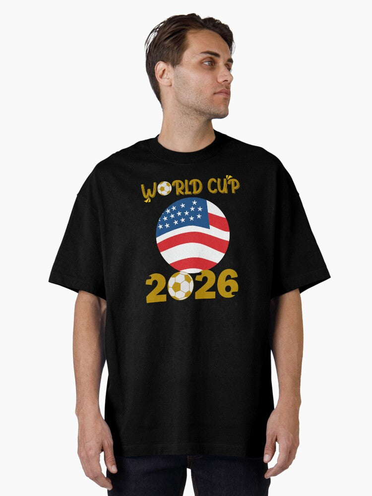 World Cup 2026 USA Soccer Design â€“ Football Fan Graphic T-Shirt Oversized T-Shirt