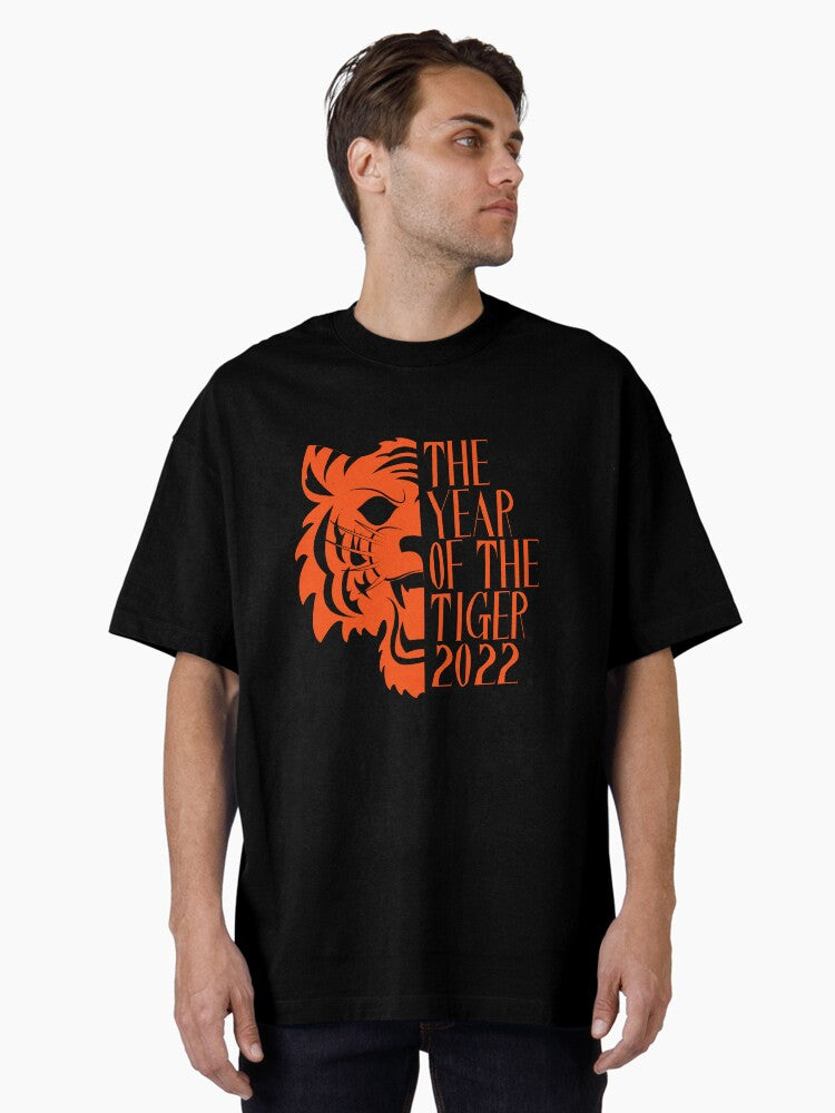 Cincinnati Bengals Year of the Tiger Oversized T-Shirt | Premium Unisex T-Shirt, Trending Graphic Tee