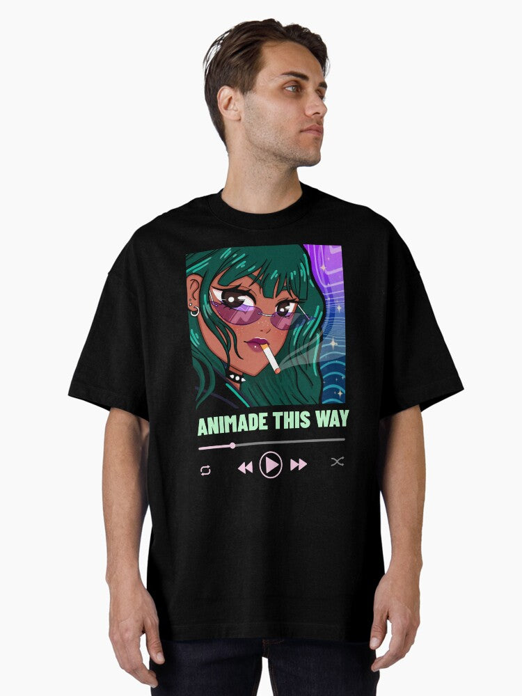 Animade This Way Design 3 Oversized T-Shirt