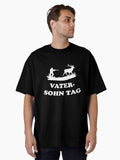 Papa Father's Day Gift Father Hunting Oversized T-Shirt
