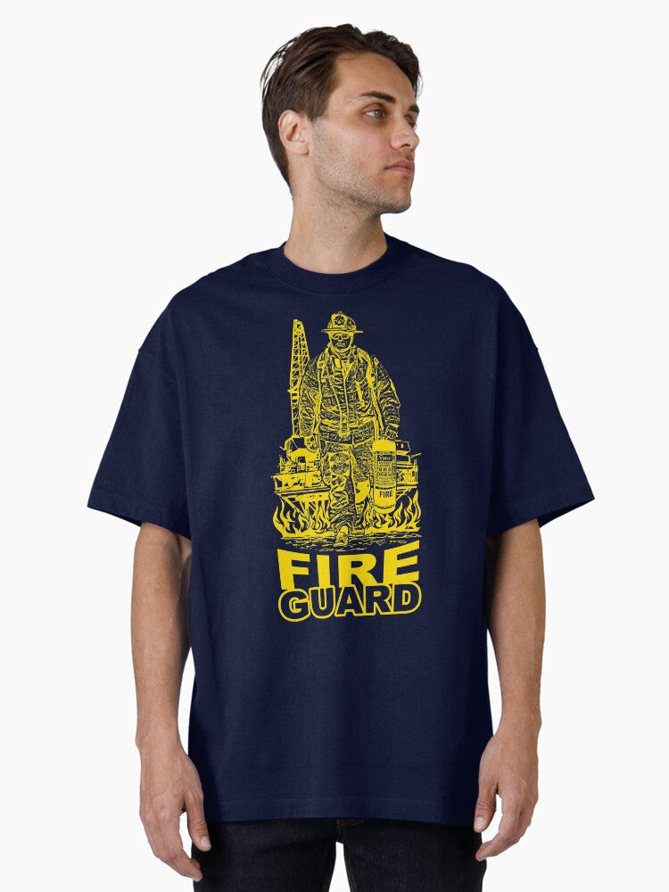 Copy of Fire Guard Oil Rig Oversized T-Shirt | Premium Unisex T-Shirt, Trending Graphic Tee