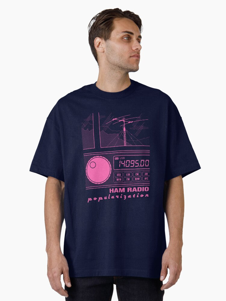 Ham Radio Popularization Hot Pink Oversized