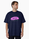 2022 Happy New Year Vector Art Oversized T-Shirt | Premium Unisex T-Shirt, Trending Graphic Tee
