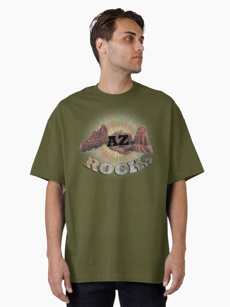 Hiking the Best Retirement Plan AZ Mountains Nature Oversized T-Shirt