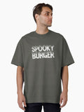 Spooky Burger Oversized T-Shirt | Premium Unisex T-Shirt, Trending Graphic Tee