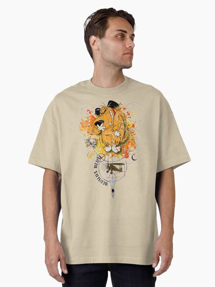 Muttley Dog - Vintage Retro TV Series Muttley Funny Cartoons Oversized T-Shirt | Premium Unisex T-Shirt, Trending Graphic Tee
