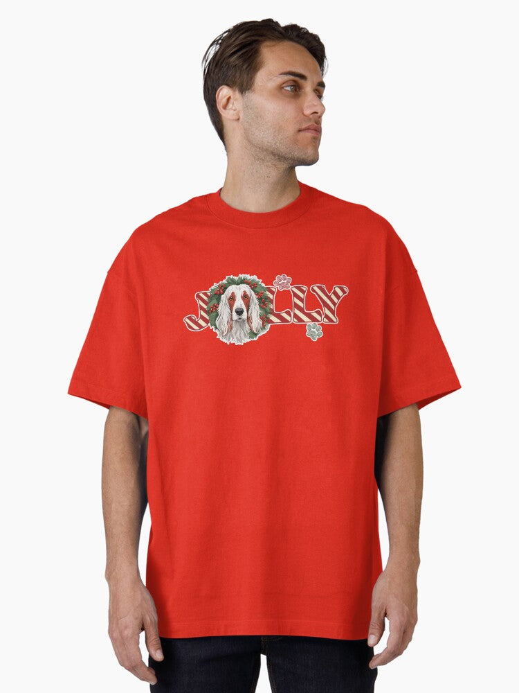 Jolly Christmas - English Setter Nose Edition Oversized T-Shirt