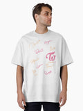 twice autograph design Oversized T-Shirt | Graphic T-Shirt for Unisex