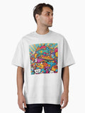 Cartoon chaos Oversized T-Shirt | Graphic T-Shirt for Unisex