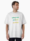 T-shirt with world cup 2026 writing. Oversized T-Shirt