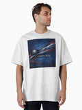 Canada 2026 Soccer Theme with silver lines Oversized T-Shirt