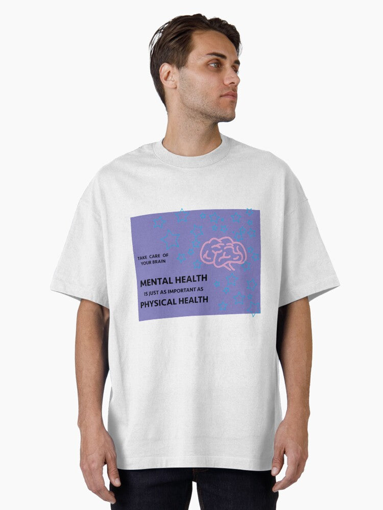 Mental Health Poster Oversized T-Shirt