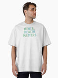 Mental Health Matters Blue-green Oversized T-Shirt