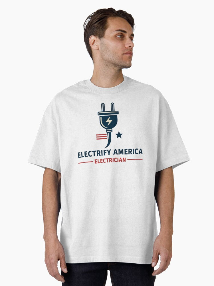 American Electrician T-Shirt Electrify America Electrician Icon