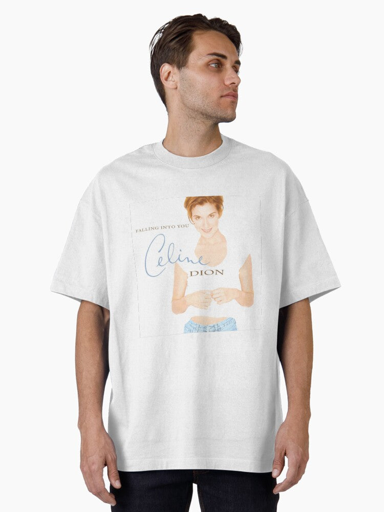 Celine Dion Falling Into Pretty Art Oversized T-Shirt | Premium Unisex T-Shirt, Trending Graphic Tee