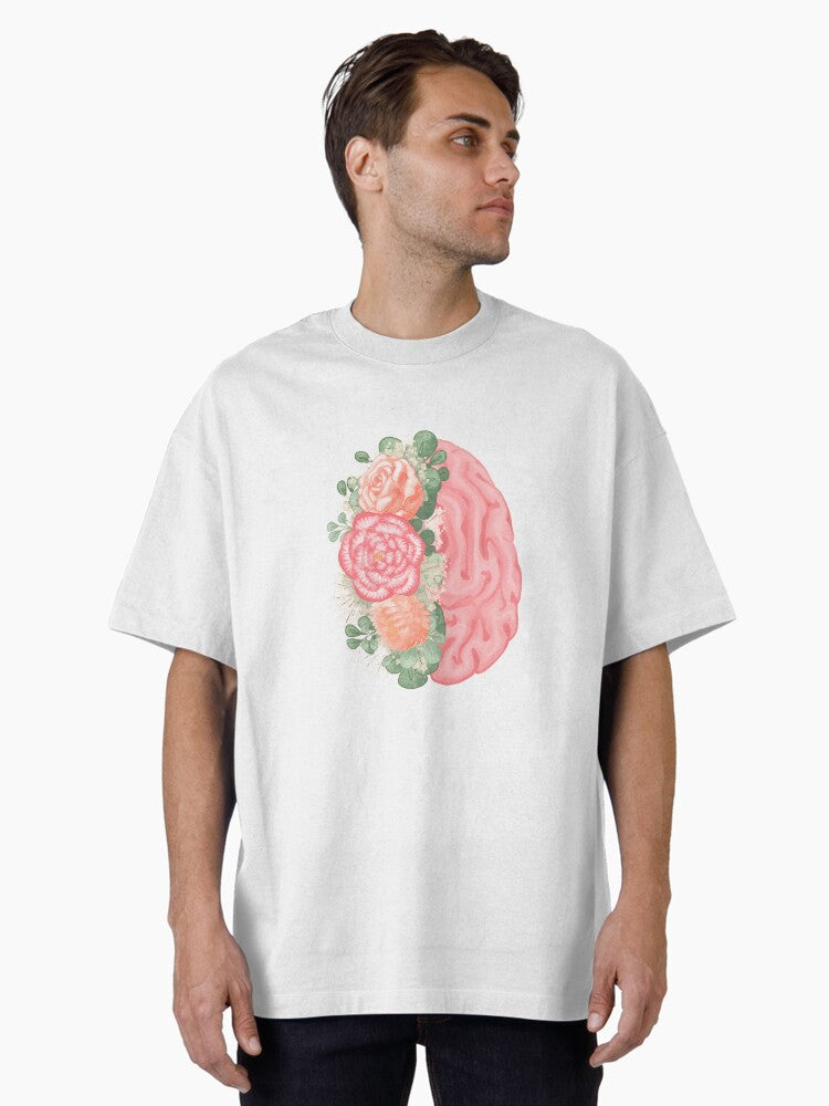 Mental Health Matters Floral Oversized T-Shirt