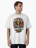 Global football fan art Oversized T-Shirt