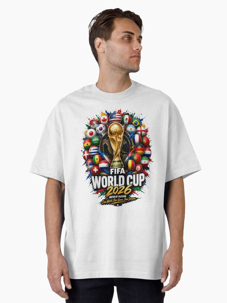 Global football fan art Oversized T-Shirt