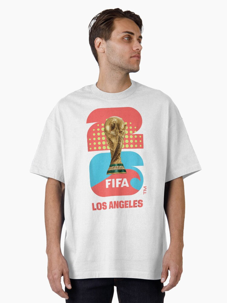 FIFA World Cup 26 Los Angeles Trophy Design Oversized T-Shirt