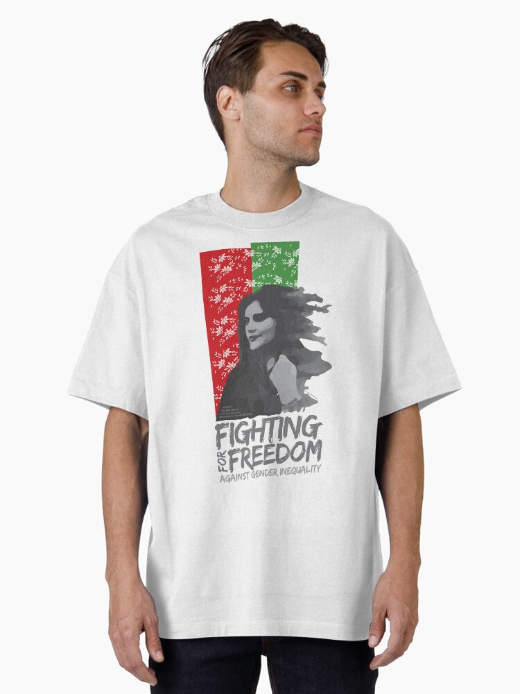 Mahsa Amini Fighting For Freedom Of All Women Iran Oversized T Shirt T Shirt Gift Ready
