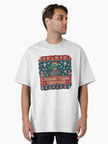 Gena s Ugly Christmas Sweater Happy New Year Comrades Oversized T-Shirt | Premium Unisex T-Shirt, Trending Graphic Tee
