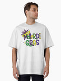 Mardi Gras Animal Print Mardi Gras Mardi Gras Mask Oversized T Shirt T Shirt Limited Vibe