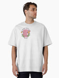 Mental Health Matters Floral Quote Art Oversized T-Shirt