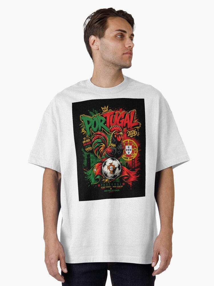 Portugal, Pride and passion for football 2026 Oversized T-Shirt