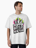 Poppin' Bottles for the New Year Oversized T-Shirt | Premium Unisex T-Shirt, Trending Graphic Tee
