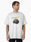 Professional Overthinker Text Cool Quote Oversized T-Shirt